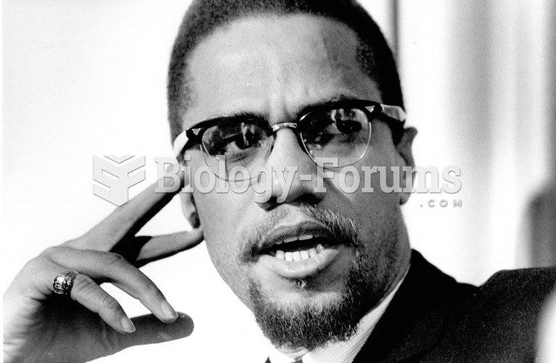 Malcolm X in a photo taken a week before his assassination.