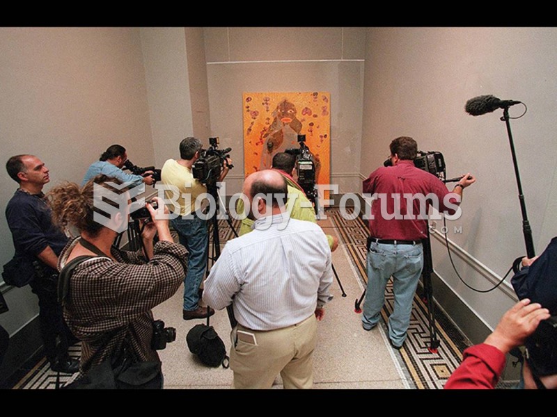 The press surround Chris Ofili's The Holy Virgin Mary at the Brooklyn Museum. 