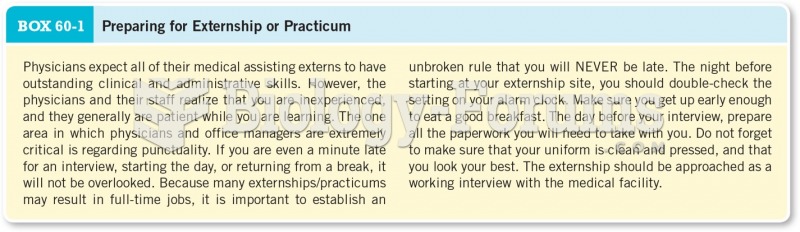 Preparing for Externship or Practicum 