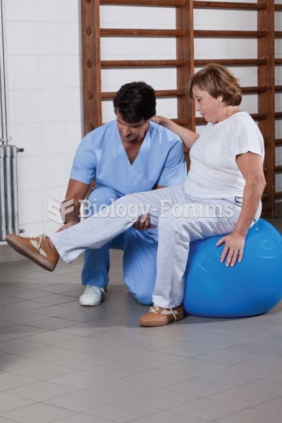 A physical therapist exercising the patient’s leg in a physical therapy department. 