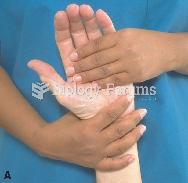 ROM exercises on a patient’s wrist: radial deviation.