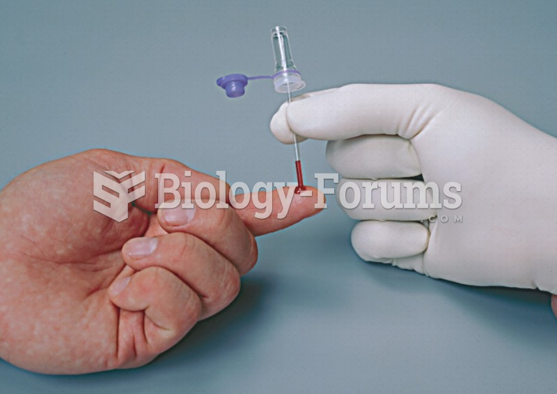 A finger-stick is useful for obtaining small amounts of blood.