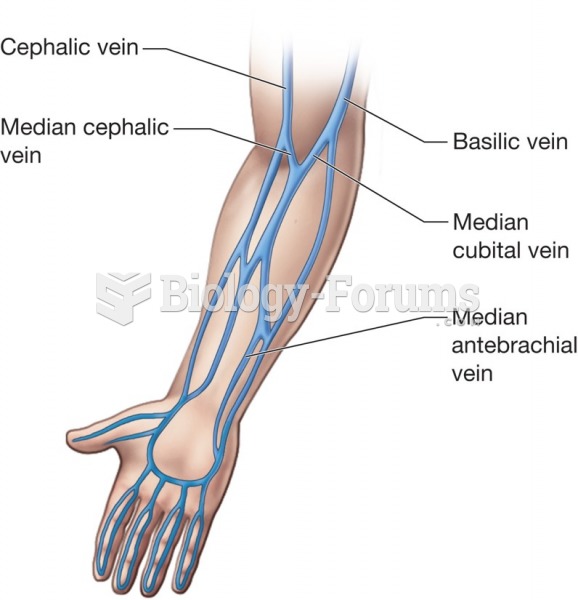 Anatomy of an arm for venipuncture.