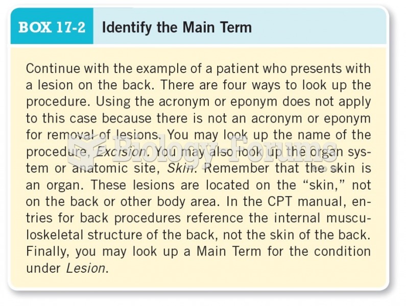 Identify the Main Term