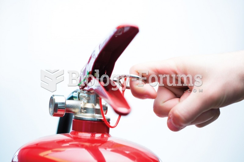 It is important for new employees to know the location of all fire extinguishers. (A) Pull the pin ...