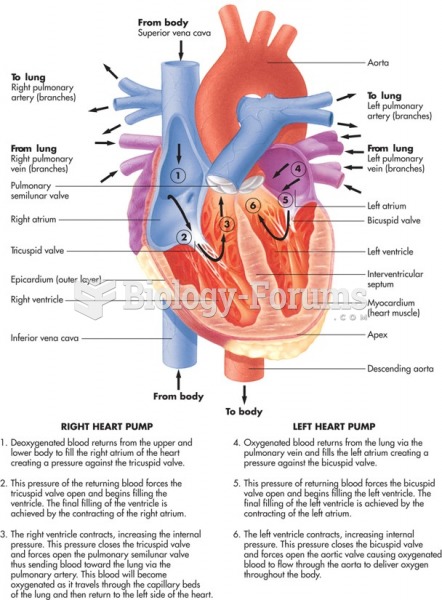 The flow of blood valves of the heart.