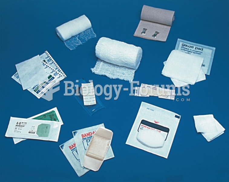 Various types of bandages.