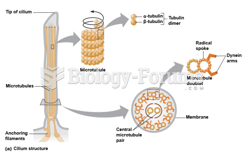 Microtubules: Cilium structure