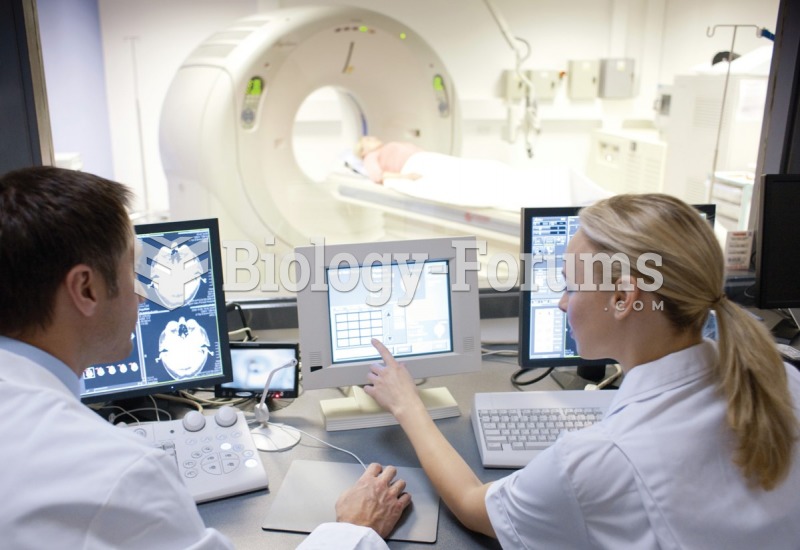 Computerized tomography (CT) is used to perform a brain scan. 