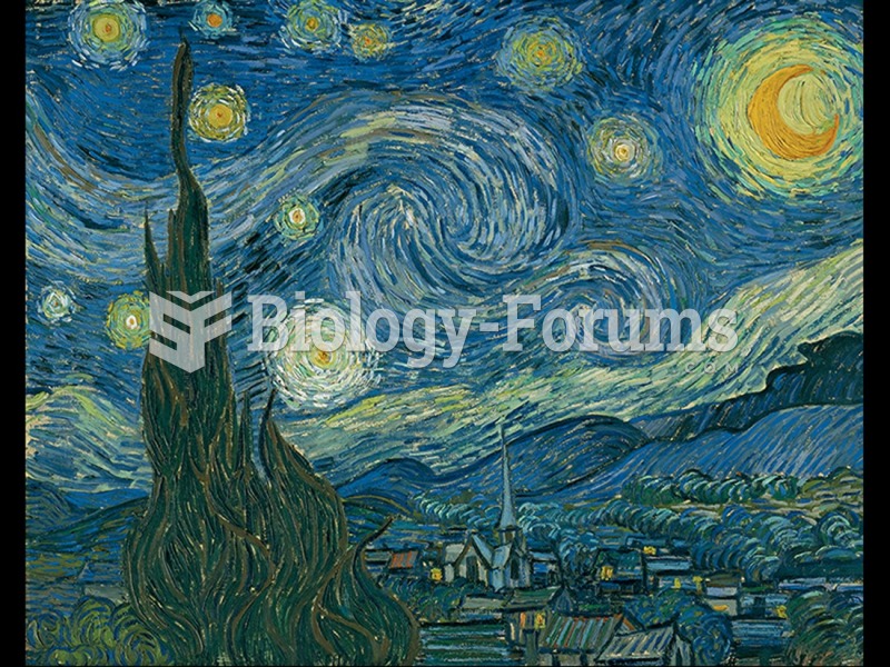 Vincent van Gogh, The Starry Night.  