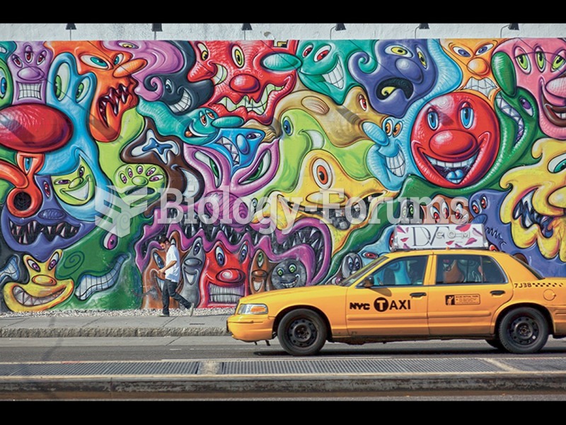 Kenny Scharf, Mural on Houston Street, SoHo, Manhattan, New York.