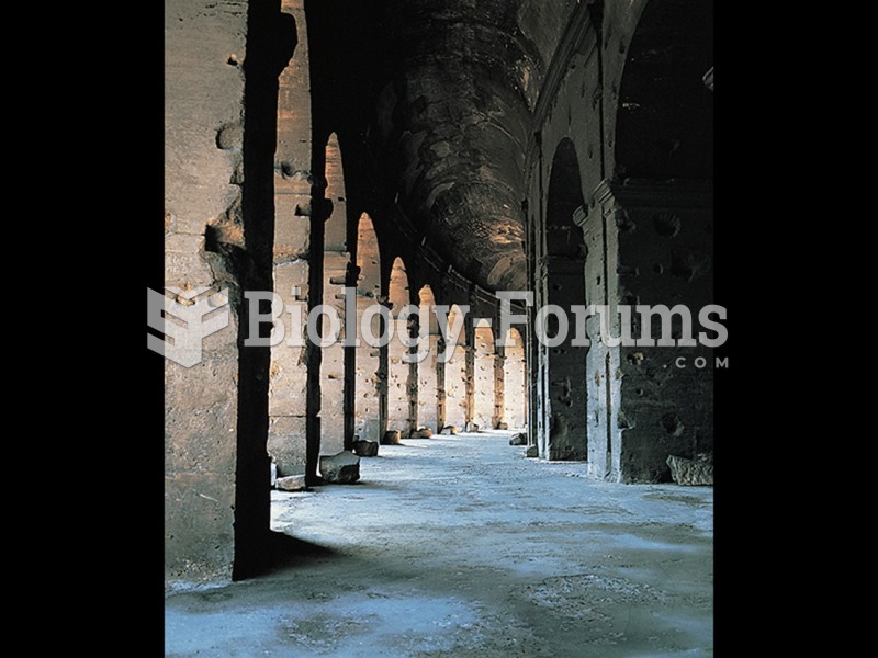 Barrel-vaulted gallery, ground floor of the Colosseum, Rome. 