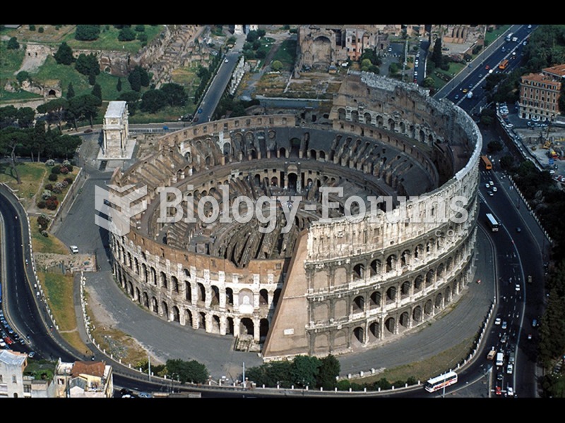 Aerial view, Colosseum, Rome. 