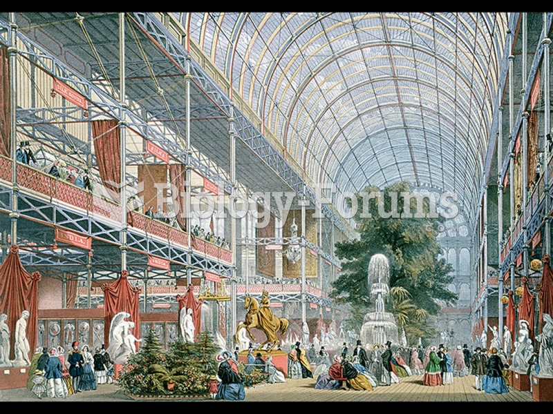 Joseph Paxton, Interior, Crystal Palace, Great Exhibition, London. 