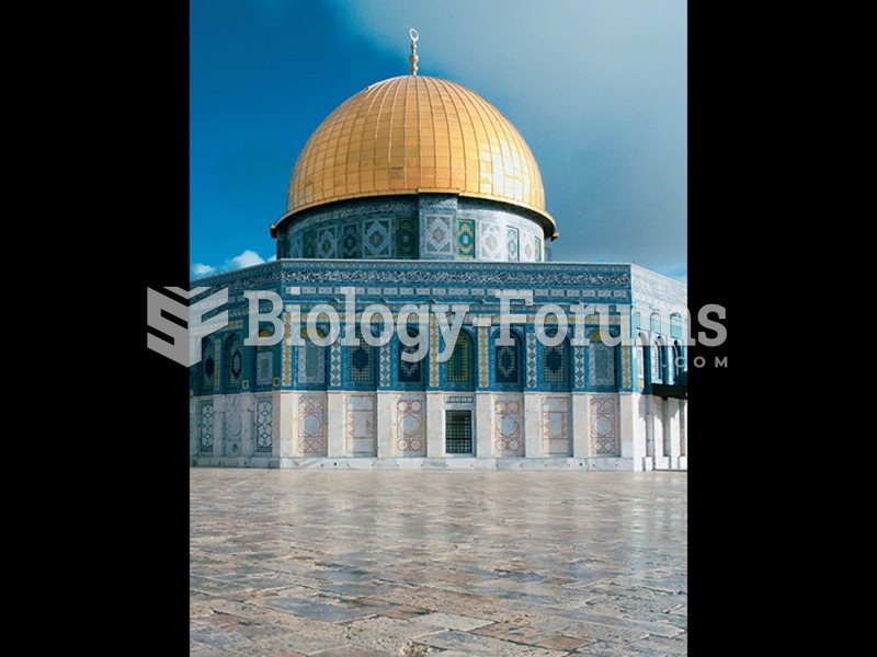 The Dome of the Rock, Jerusalem. 