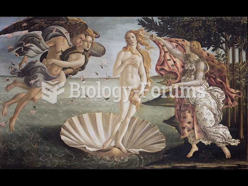 Sandro Botticelli, The Birth of Venus. 