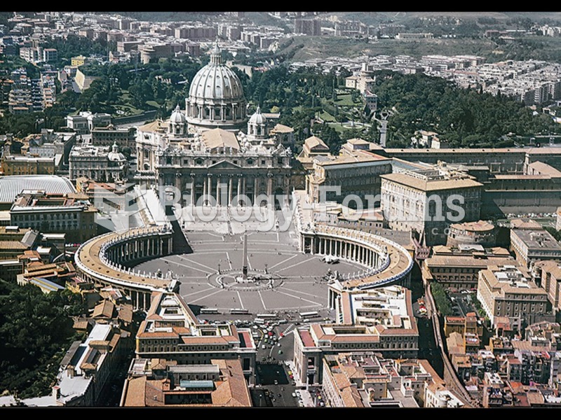 St. Peter's, Rome; nave and facade by Carlo Maderno. 