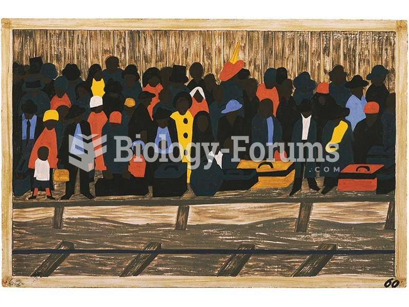 Jacob Lawrence, The Migration of the Negro, Panel No. 60: And the Migrants Kept Coming. 