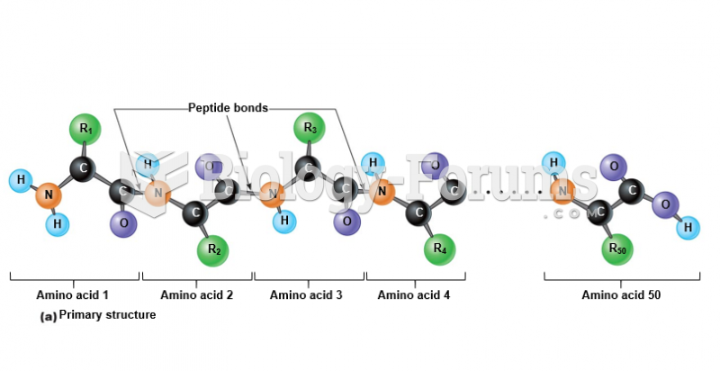 Levels of protein structure: Primary structure