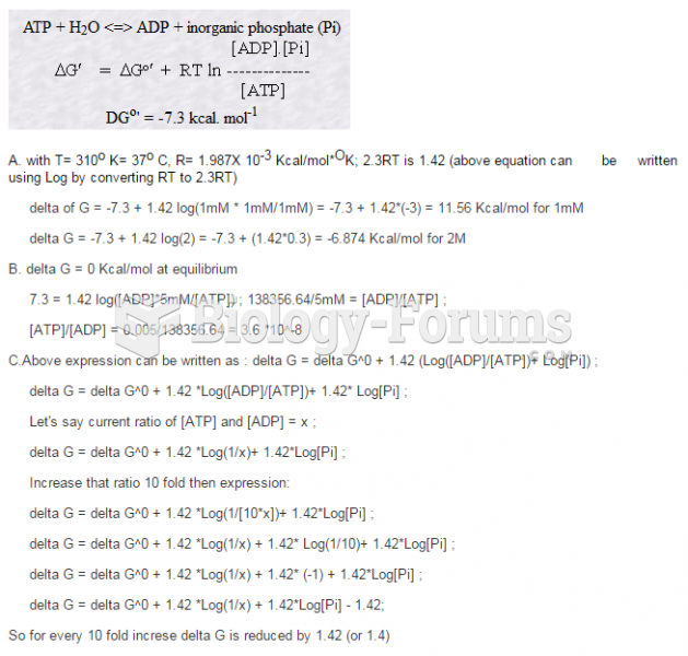 ATP Calculations
