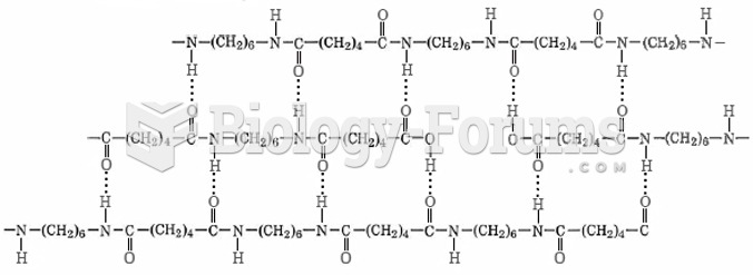 Hydrogen bonds in Nylon