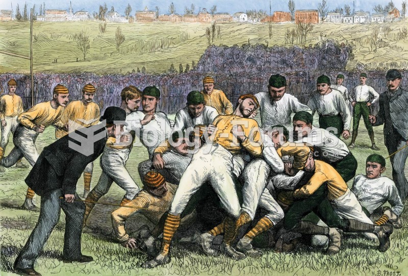 A football game, in 1879, pits Yale against Princeton. The field was not lined or bounded, and play 