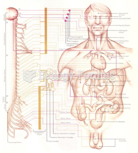 The autonomic nervous system with its sympathetic and parasympathetic divisions