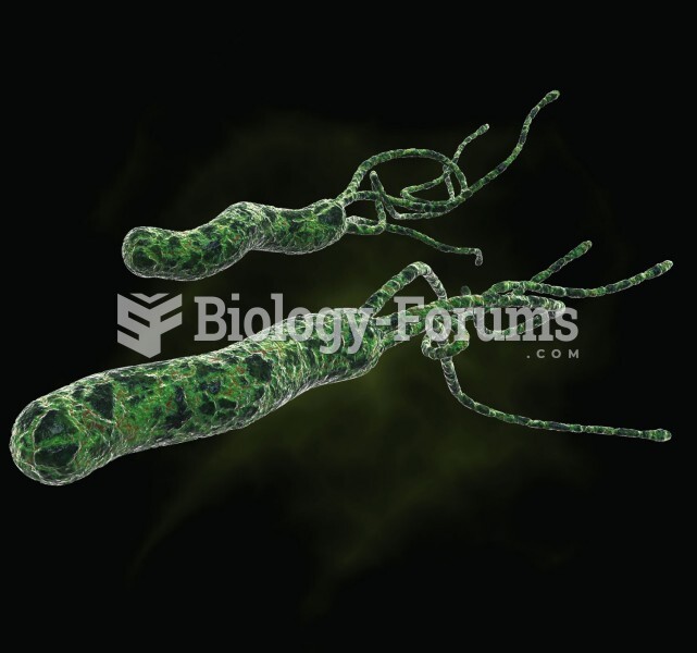 Helicobacter pylori (artist’s representation)