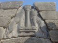 The Lion Gate of Mycenae (detail)ÃƒÂ¢Ã¢â€šÂ¬Ã¢â‚¬Âtwo lionesses flank the central column, c. 1300 B