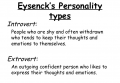 Eysneck Temperment types