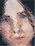 In Chuck Close's portrait, the face is quite recognizable when viewed from a distance. Close ...
