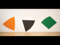 Ellsworth Kelly, Three Panels: Orange, Dark Gray, Green.  