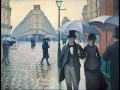 Gustave Caillebotte, Place de l'Europe on a Rainy Day. 