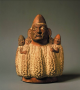 A statue of a corn goddess of the Moche peoples of coastal Peru, around 400 BP. Within several centu