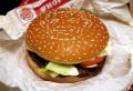Burger King burger with hidden message