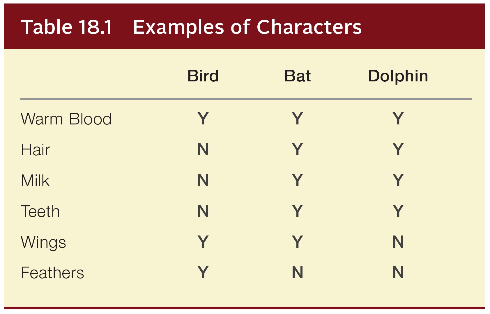 Examples of Characters
