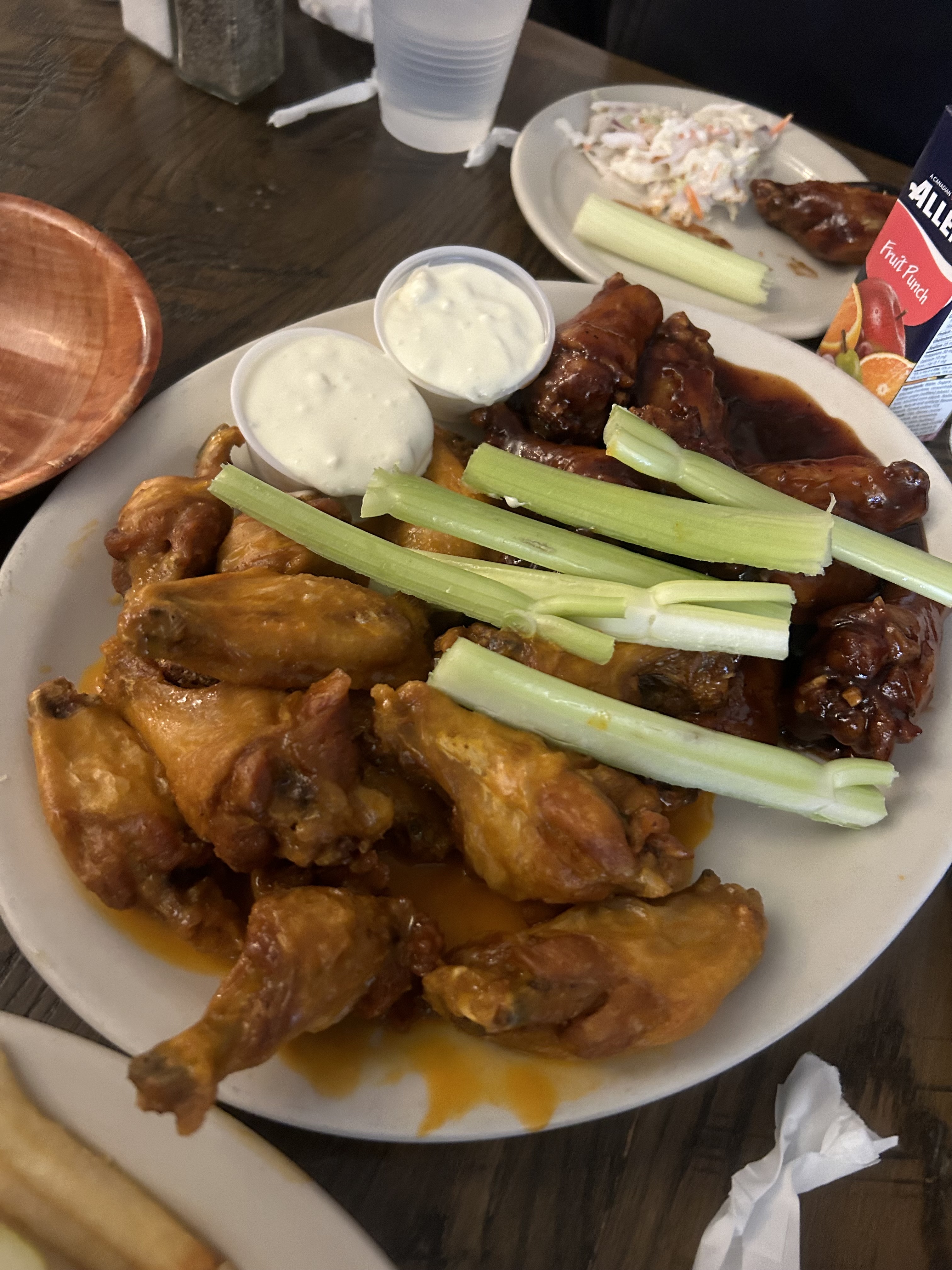 Anchor Bar buffalo and BBQ wings