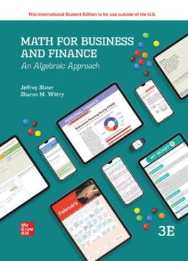 Math for Business and Finance: an Algebraic Approach