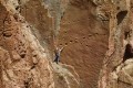 High in the Andes, a scientist measures the stride of a carnivorous dinosaur