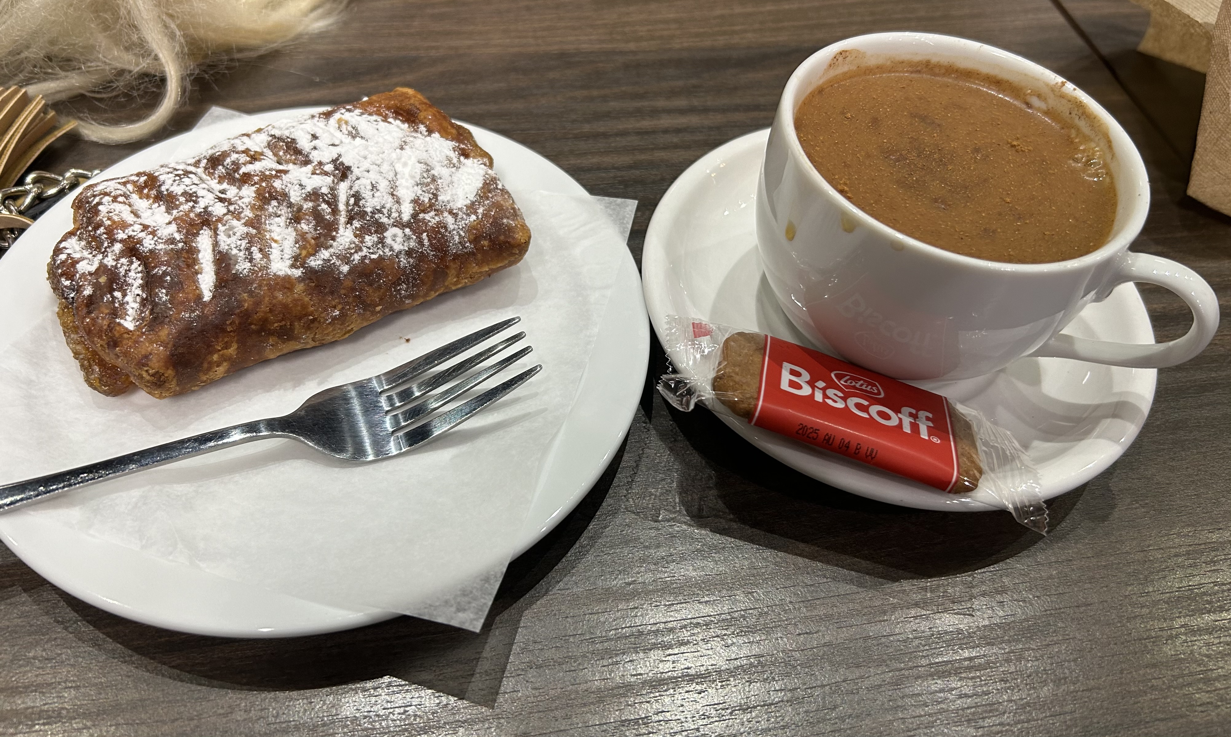 Maple Danish with coffee