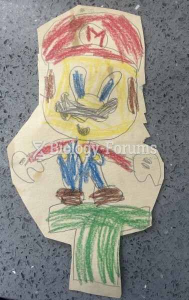 Super Mario kindergarten kid drawing